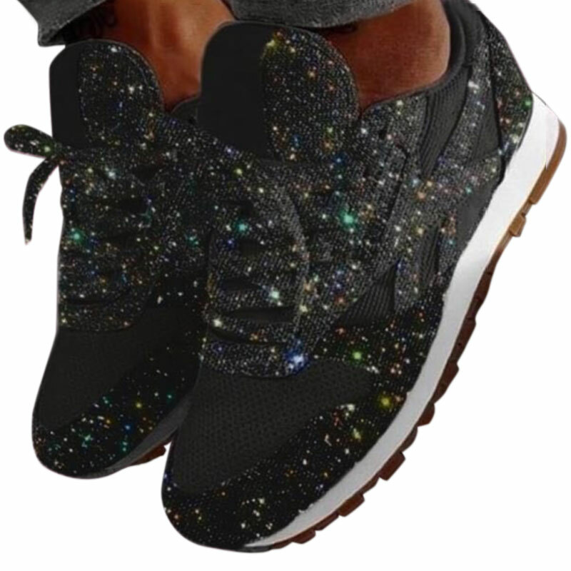 womens sequin trainers